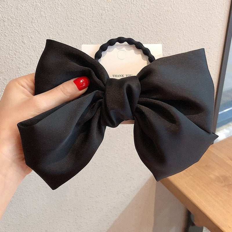 Best High-grade Satin Bow Headdress Flower Hair Ring