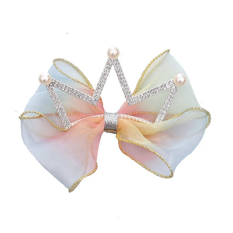 Girls Crown Headdress Children's Crown Princess Barrettes