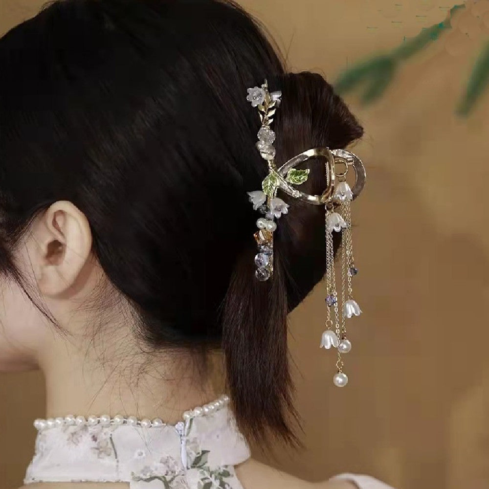 Best Jewelry Pearl Hair Clip Female Hair Claws