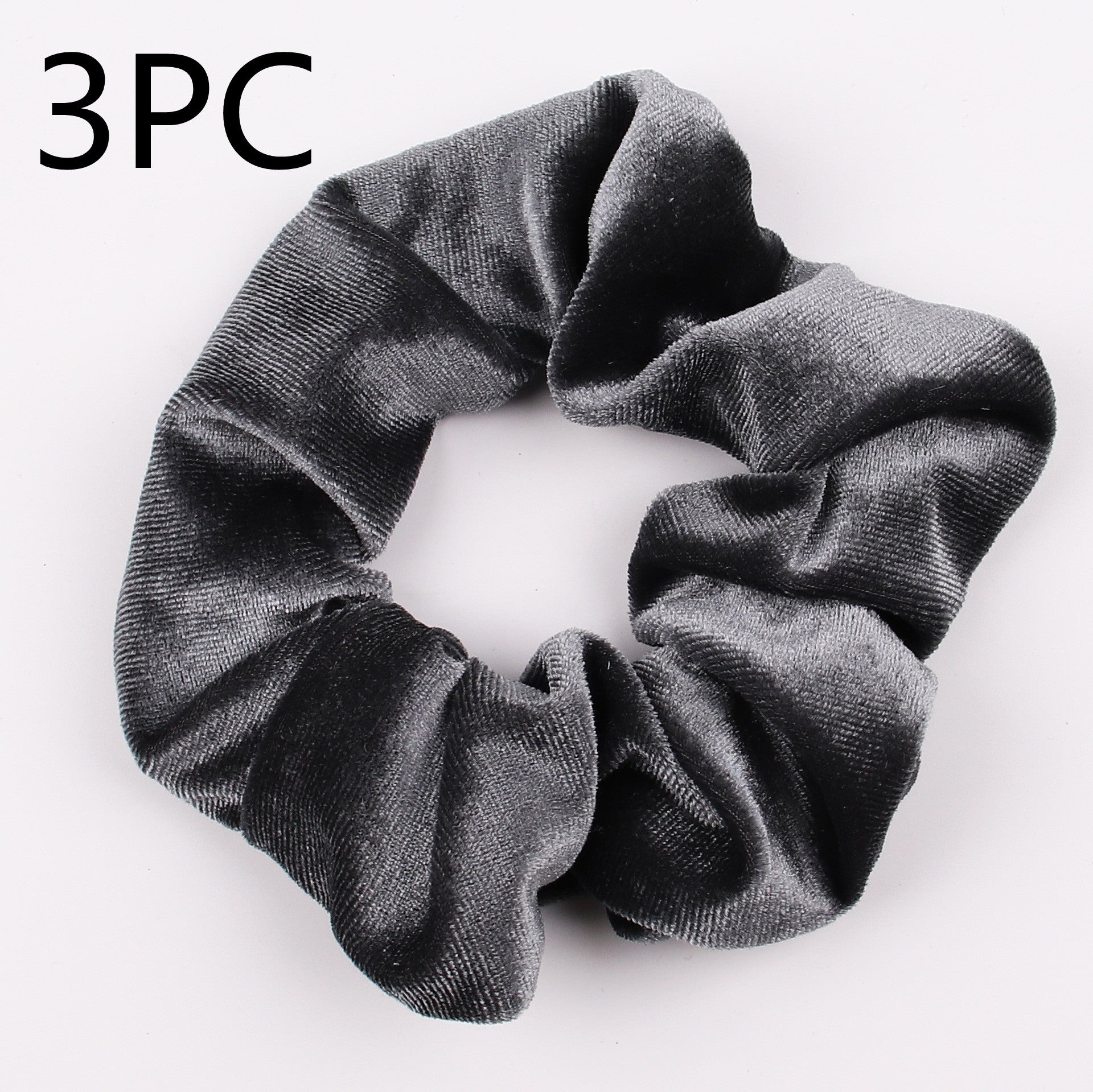 Fashion New Velvet Tencel Pocket wallet Hair Scrunchies Retro Zipper Large Intestine Elastic Hair Band