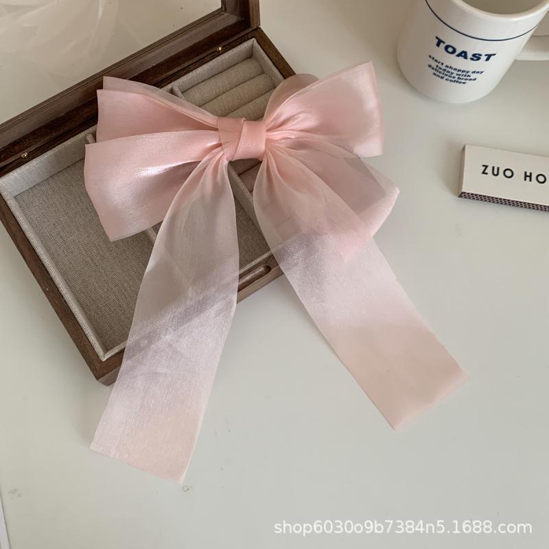 Female Sweet Desire Mesh Bow Hair Clip