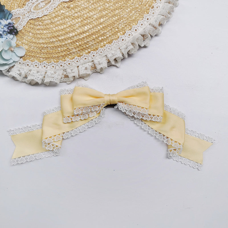 Versatile Lolita Lace Bow Hairband Hair Clip