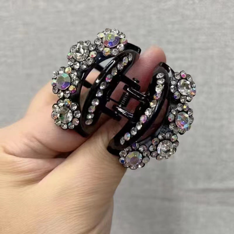 Rhinestone Barrettes High-end Flower Headwear
