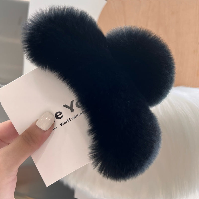 Best Korea Real Otter Hair Hair Clip Female