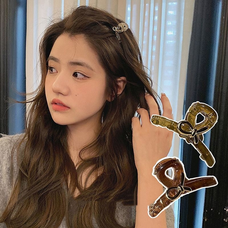 Princess Hairstyle Bangs Cropped Hair Clip Eight-character Grip Female Forehead