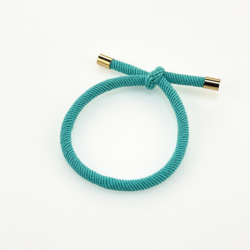 Spiral Pattern Hair Rope Bold Knotted Hair Ring Simple
