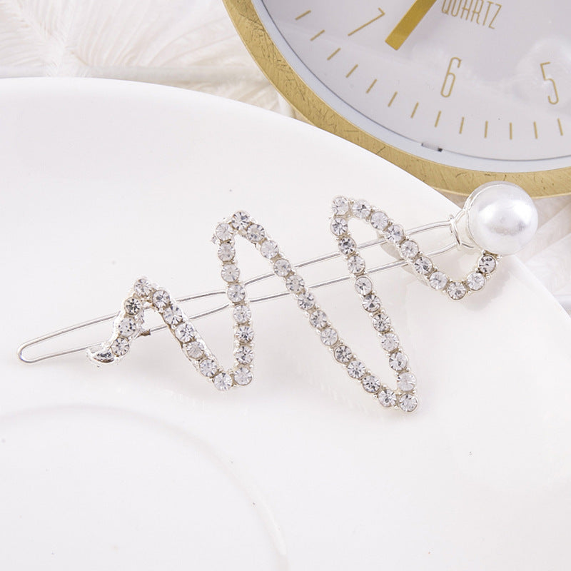 Pearl Word Clip Bangs Clip Hair Accessories