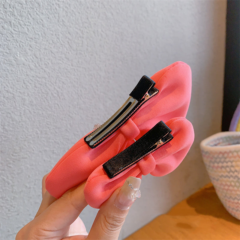 3D Ear Basic Big Bow Hair Clip