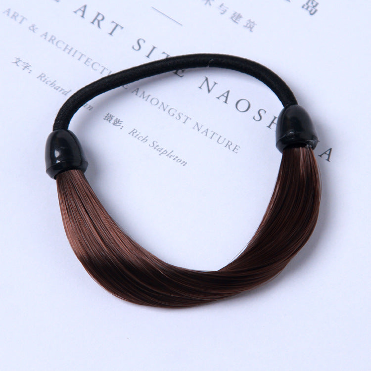 Korean Style Fashion Wig Elastic Hair Ring Straight Hair Rope Jewelry Headdress