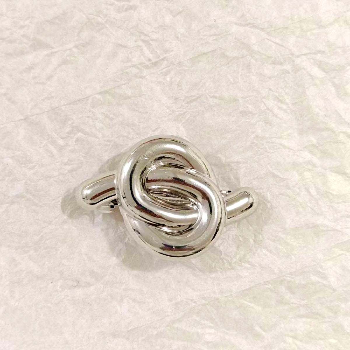 Geometric Metal Concave-convex Elastic Temperament Hair Ring Hair Rope