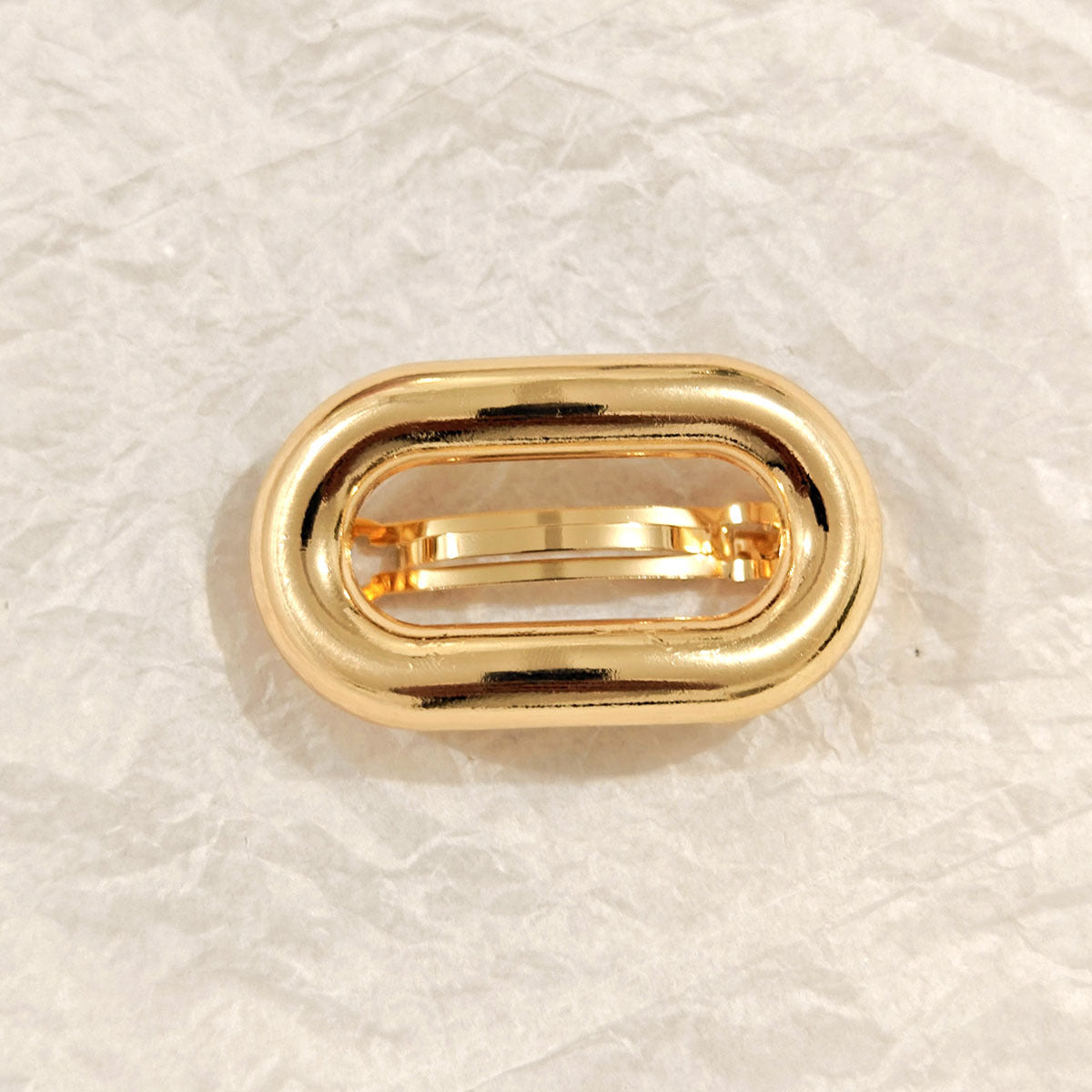 Geometric Metal Concave-convex Elastic Temperament Hair Ring Hair Rope