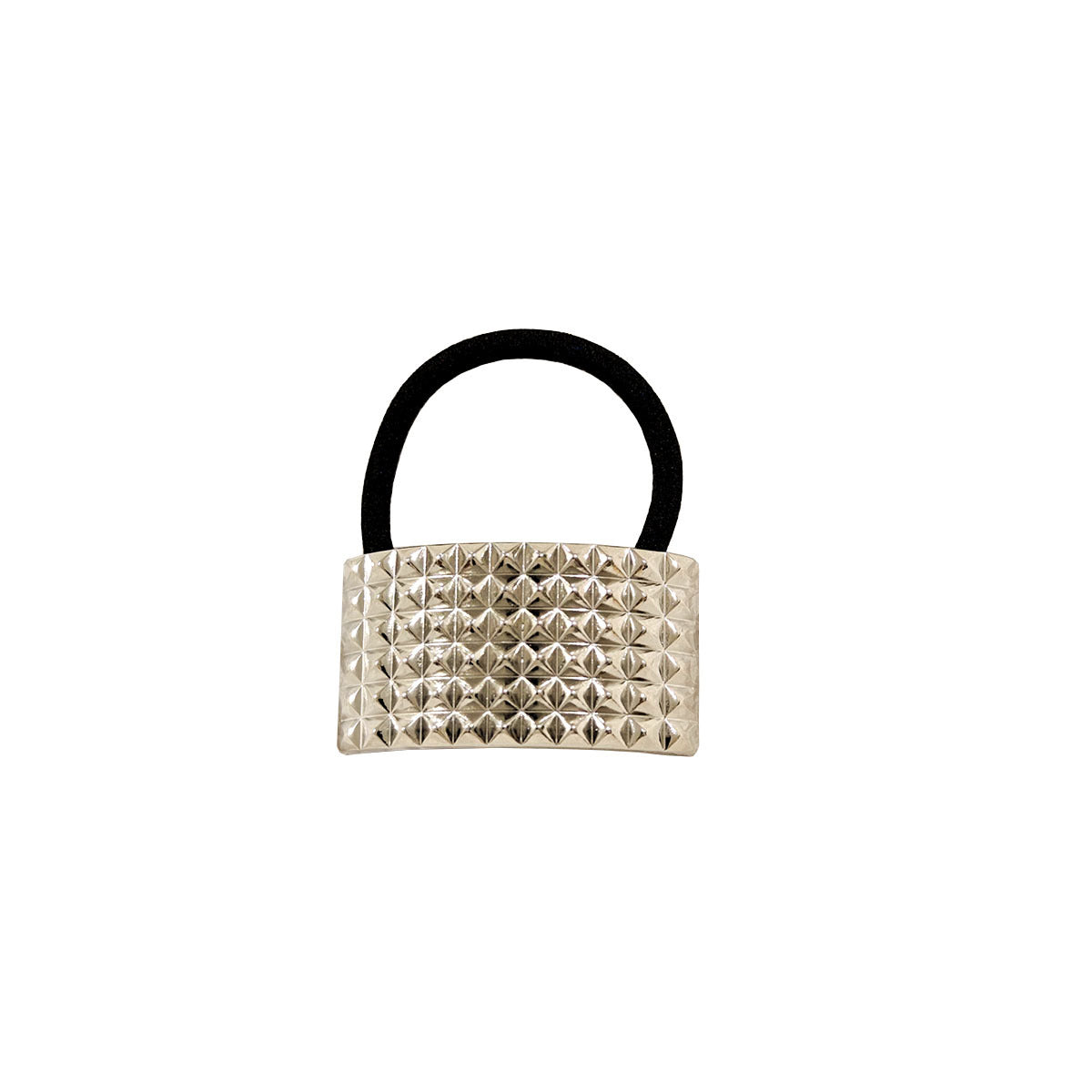 Geometric Metal Concave-convex Elastic Temperament Hair Ring Hair Rope