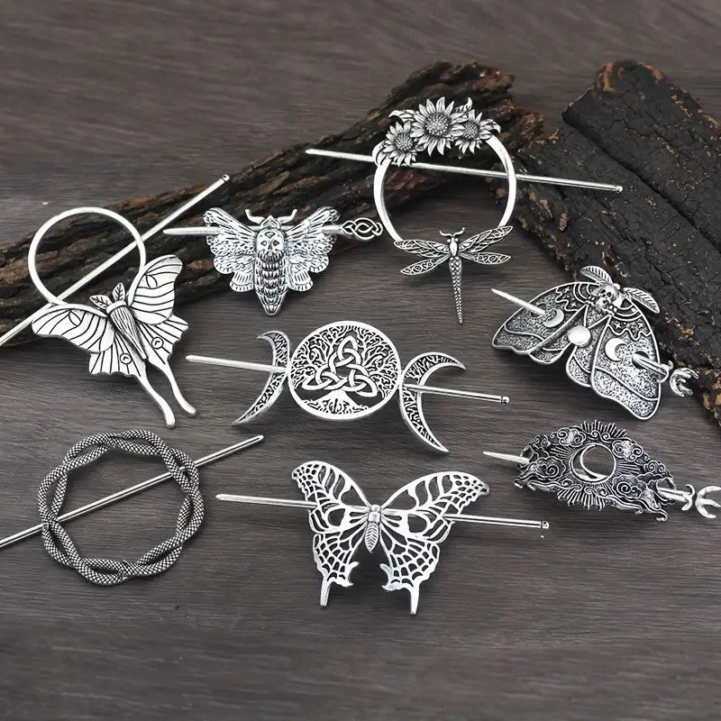 Best Female Viking Barrettes Animal Alloy Crescent Cloud