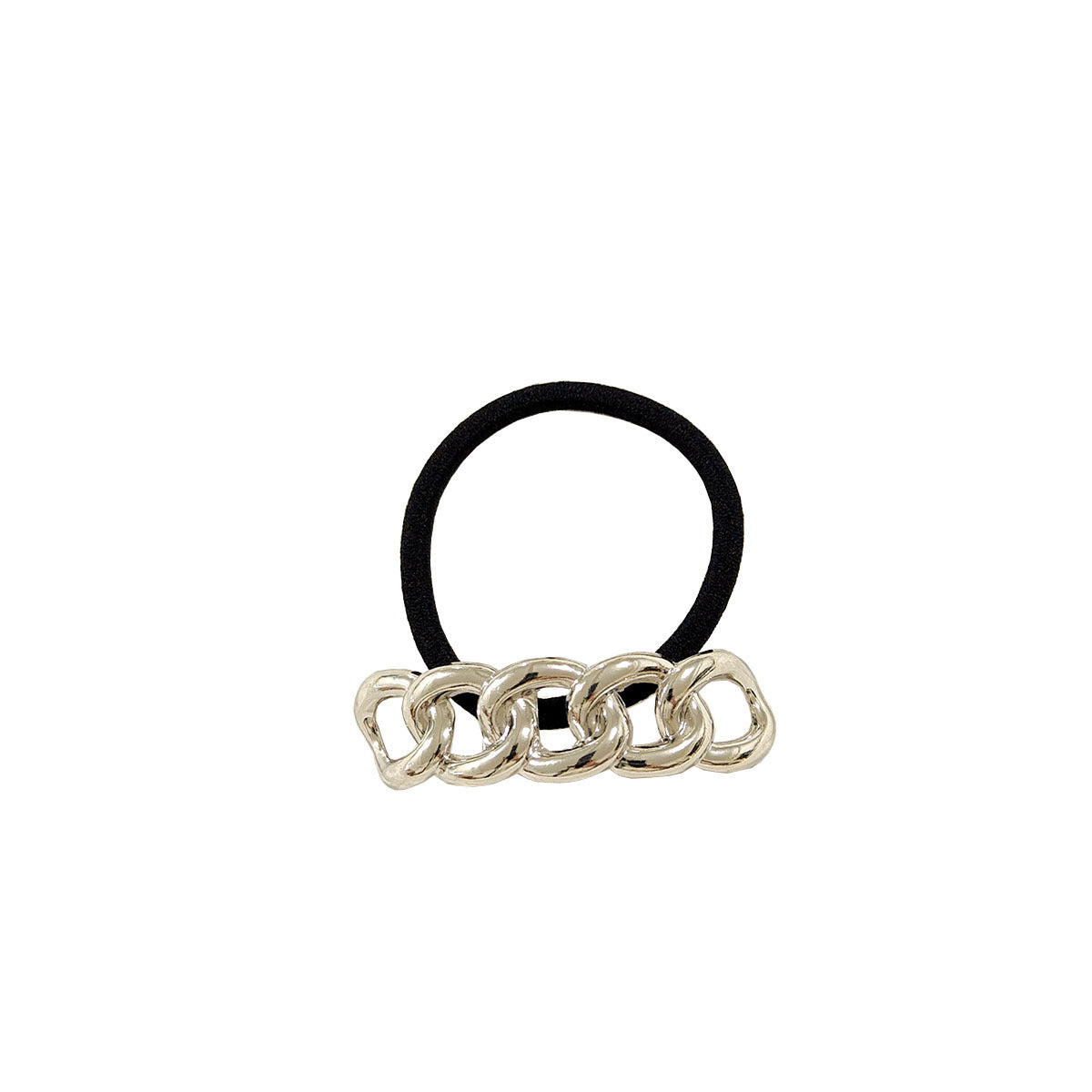 Geometric Metal Concave-convex Elastic Temperament Hair Ring Hair Rope