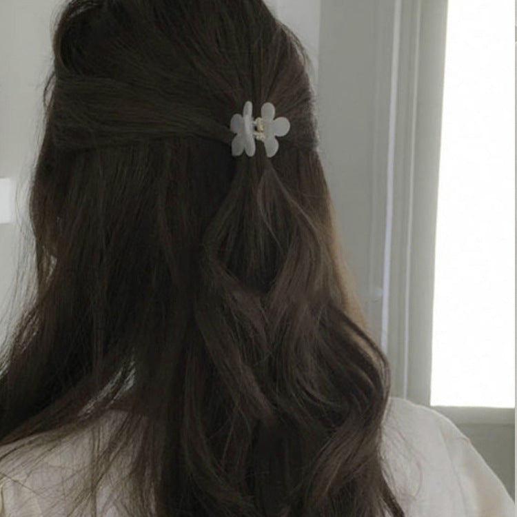 Temperament Small Size Vintage Flower Grip Barrettes