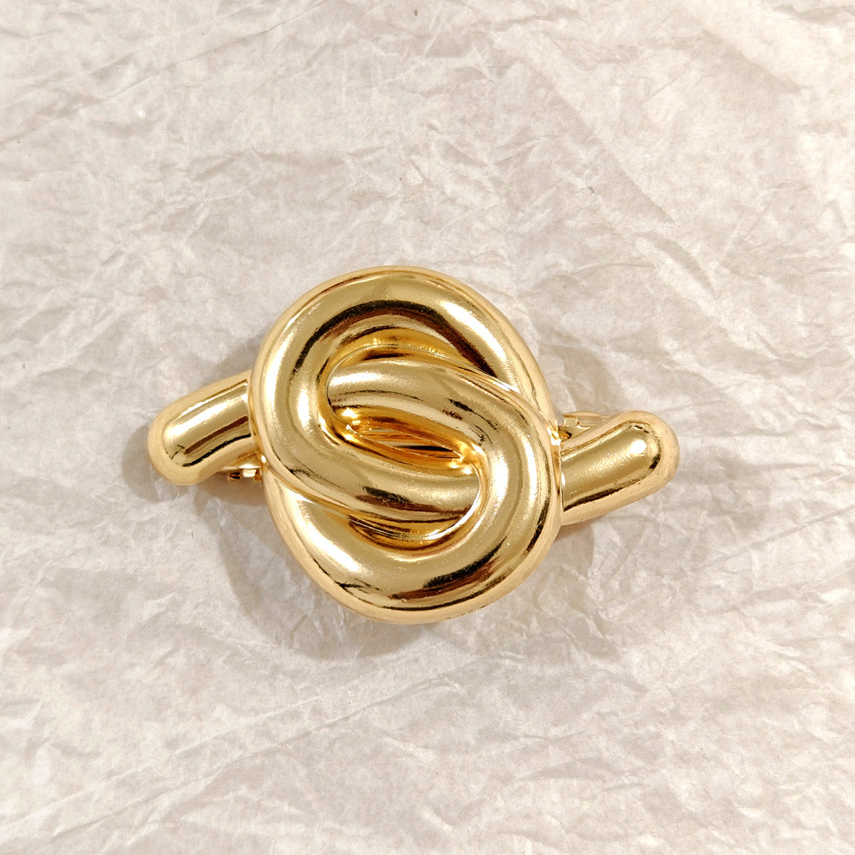 Geometric Metal Concave-convex Elastic Temperament Hair Ring Hair Rope