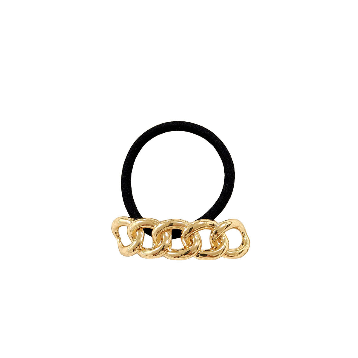 Geometric Metal Concave-convex Elastic Temperament Hair Ring Hair Rope