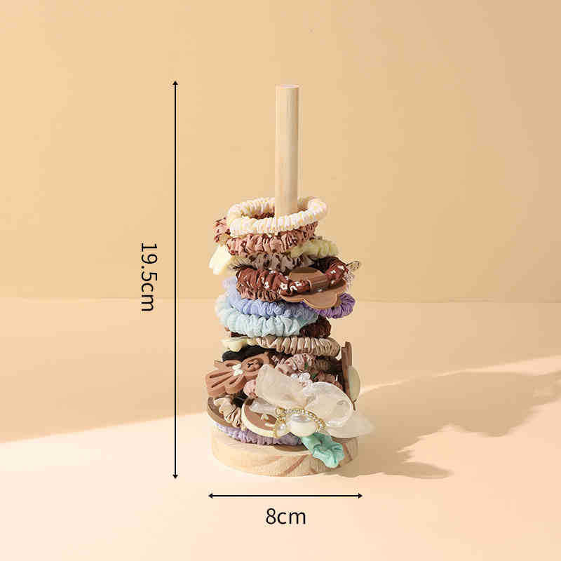 Household Hair Ring Storage Fantastic Log Display Shelf