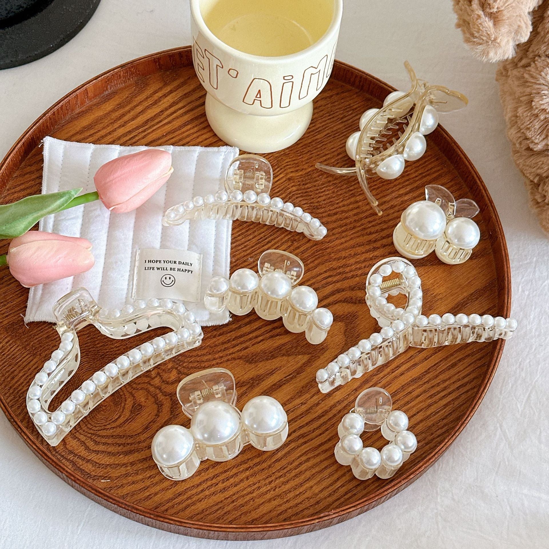 Sweet Korean Style Pearl Grace Barrettes