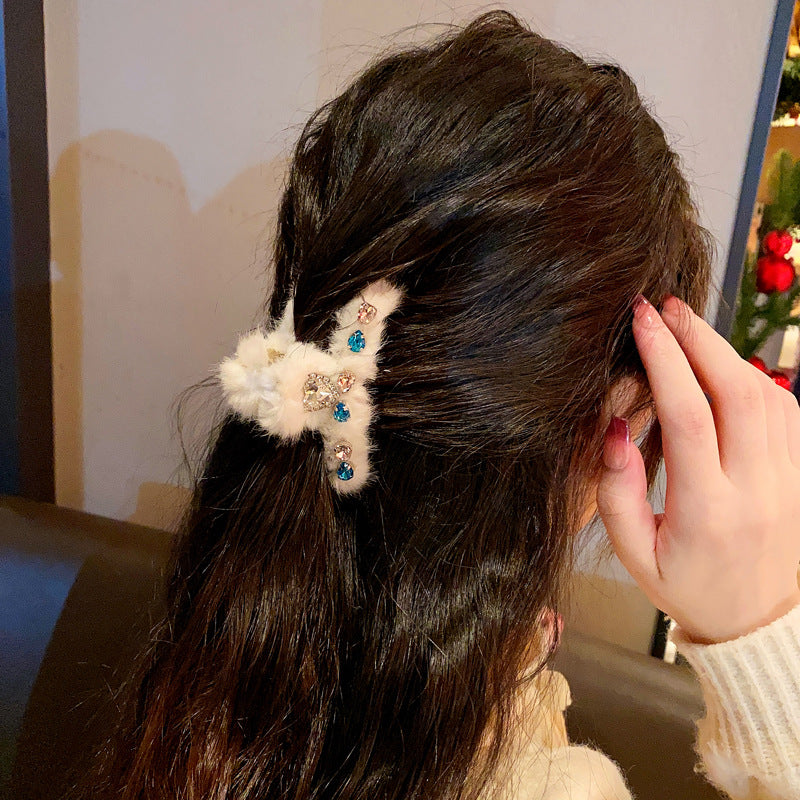 Best Plush Grip Medium Back Head Barrettes Shark Clip