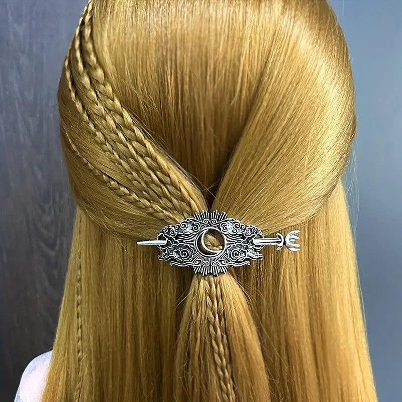 Best Female Viking Barrettes Animal Alloy Crescent Cloud