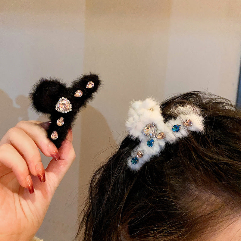 Best Plush Grip Medium Back Head Barrettes Shark Clip