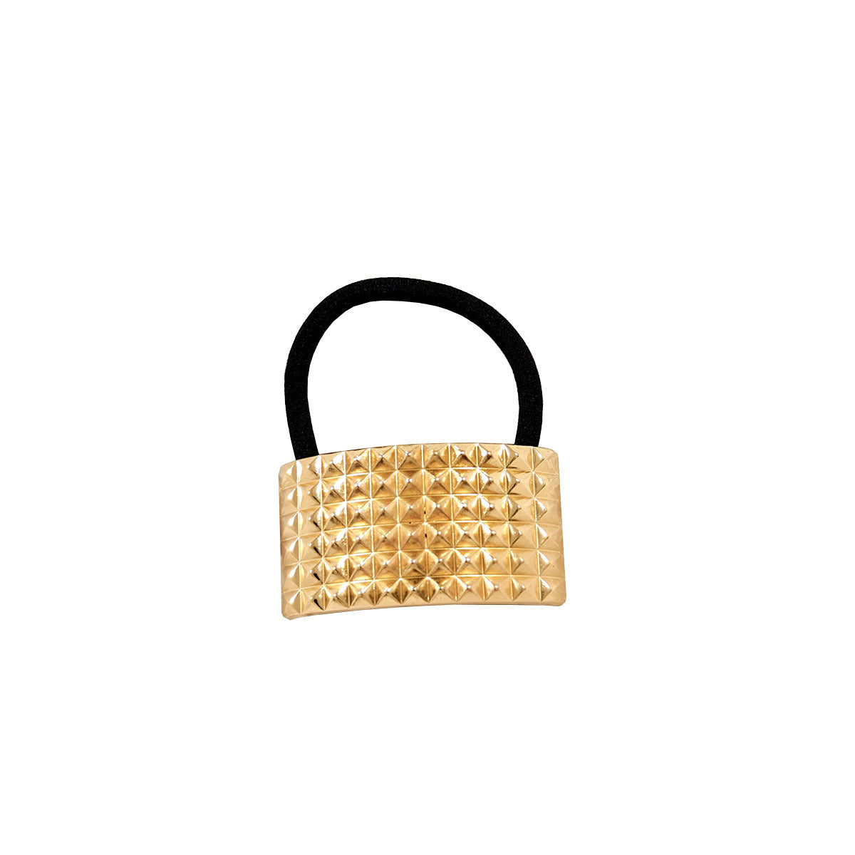 Geometric Metal Concave-convex Elastic Temperament Hair Ring Hair Rope