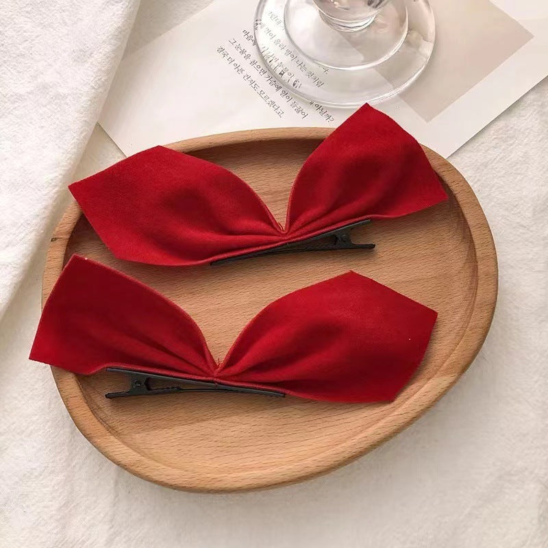 Women's Fashion Retro Half-side Bow Hair Clip