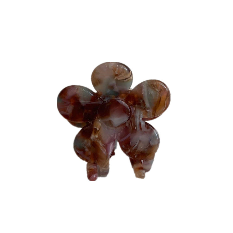 Temperament Small Size Vintage Flower Grip Barrettes