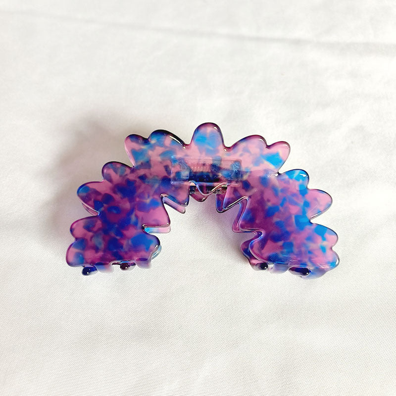 French High-grade Wave Clouds Grip Barrettes