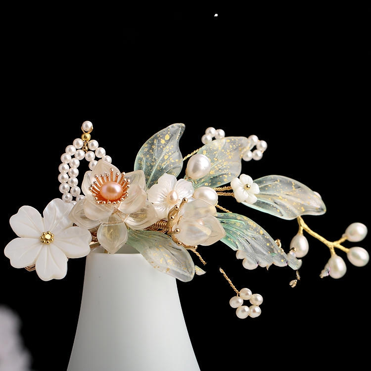 Ancient Style Handmade Hair Crown Fringed Gradient All-match Hair Accessories