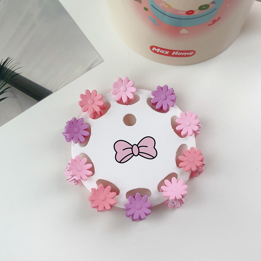 New Children's Barrettes 10 PCs Colorful Cartoon Baby Small Jaw Clip Bangs Broken Hair Princess Hairstyle Mini Hairpin