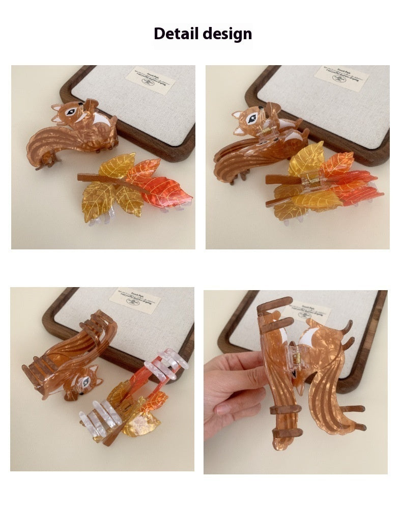 Hair Claw Acrylic Jaw Clip Sweet Back Head Barrettes Over Cute Hair Updo Shark Clip