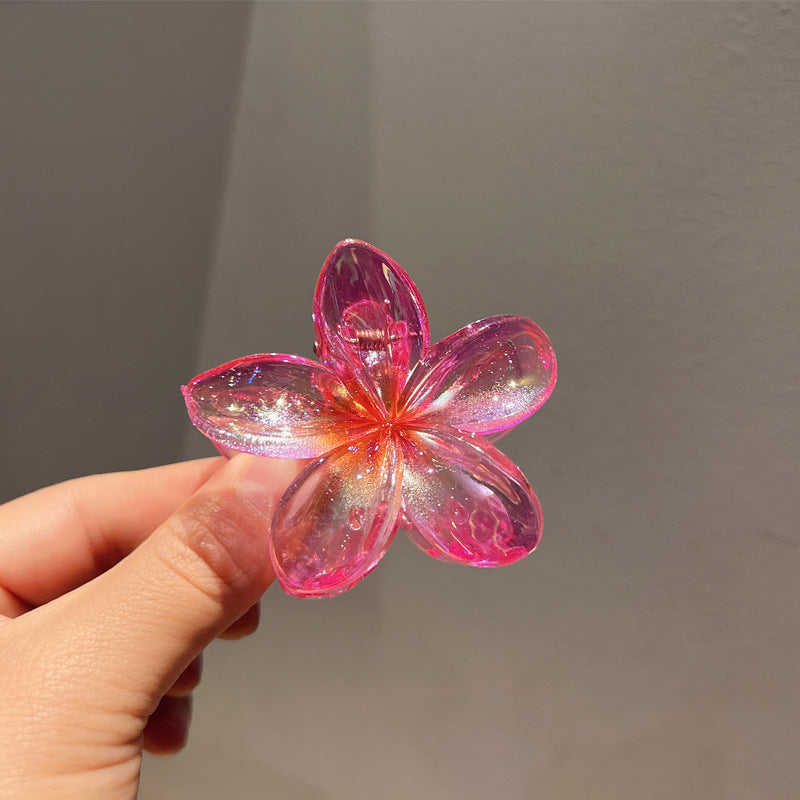 Plating Color Transparent Egg Bauhinia Barrettes Women's