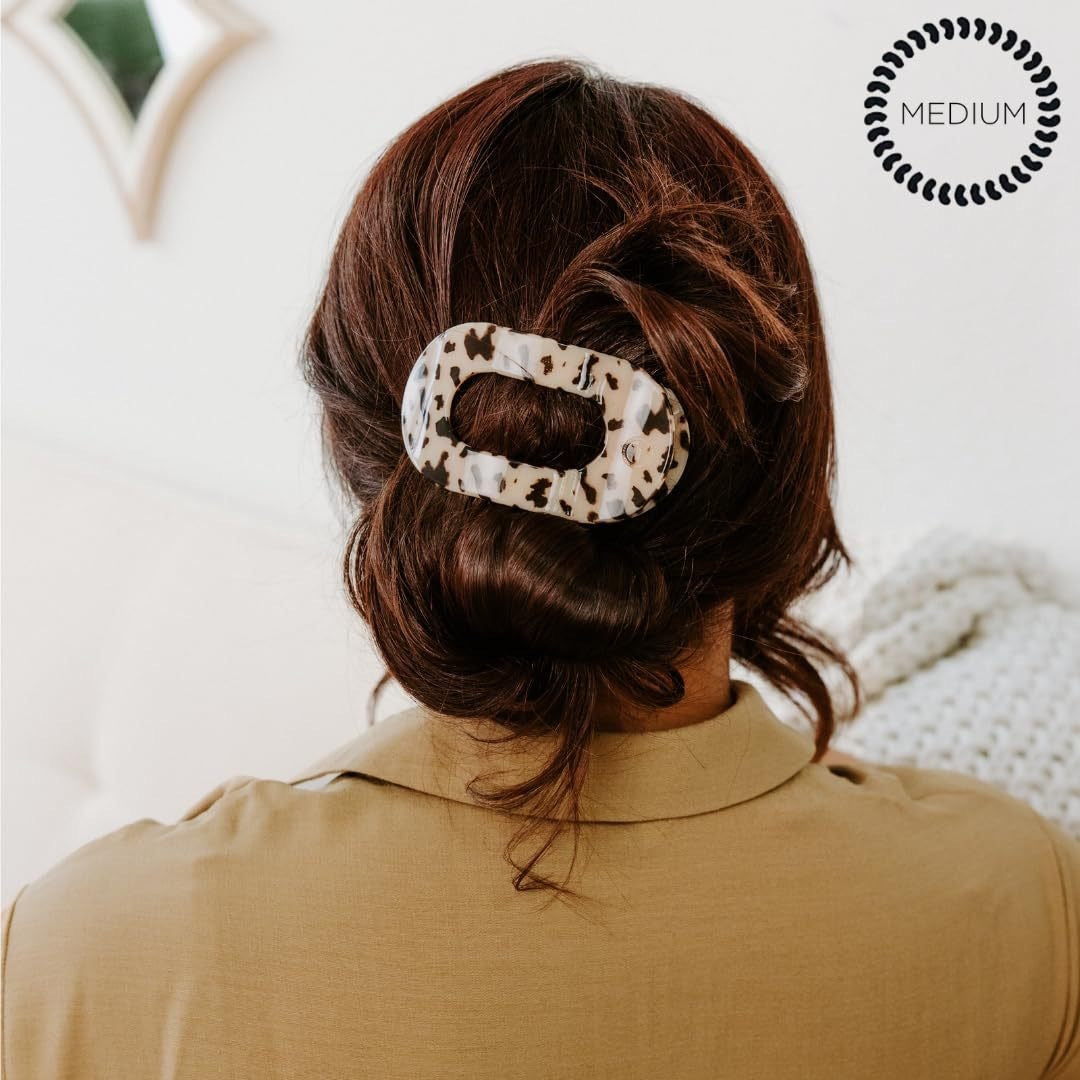 Best Plastic Medium Flat Round Comfortable Curved Design Barrettes