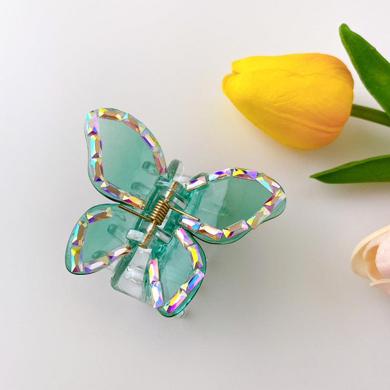 Medium Butterfly Shape Pearl Fancy Pearl Jelly Palette Hair Clip