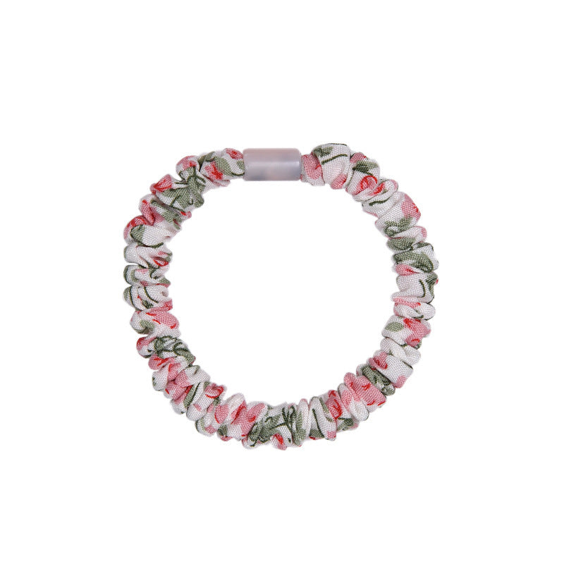 Korean Floral Children's Cute Hair String Rubber Band Hair Ring