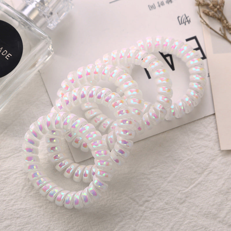 Shining Telephone Line Hair Ring Girl