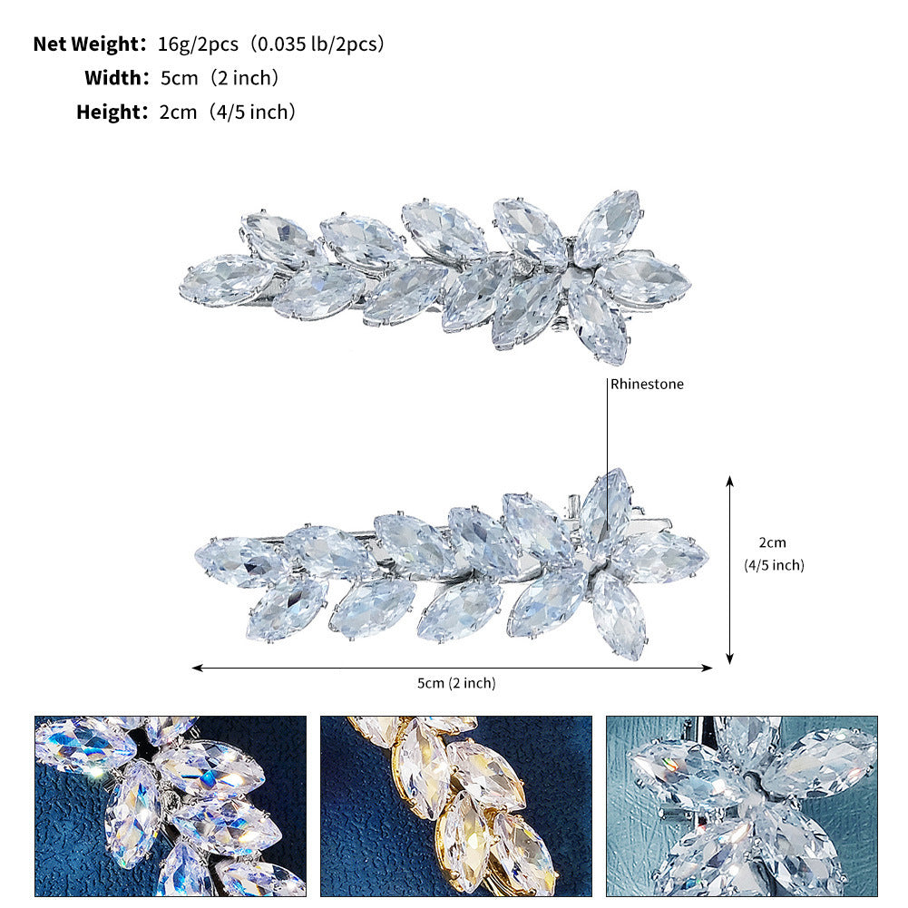 Nice Korean Version All-match Crystal Wheat Barrettes
