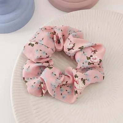 Korean Fruit Pig Large Intestine Hair Ring Organza Cute Japanese Rubber Band Female Tie