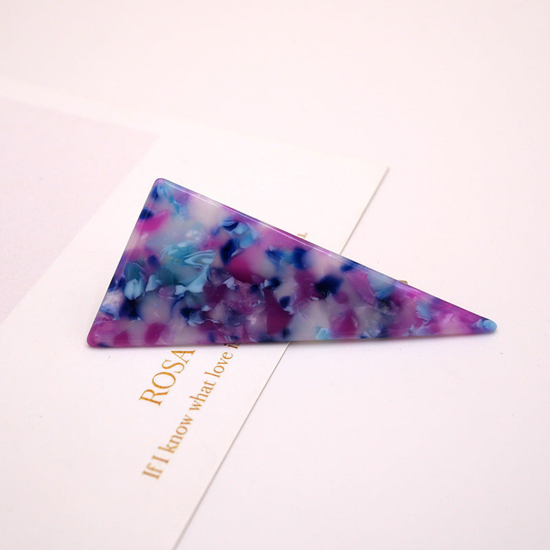 Fashion Personality New Acetate Marble Hair Clip