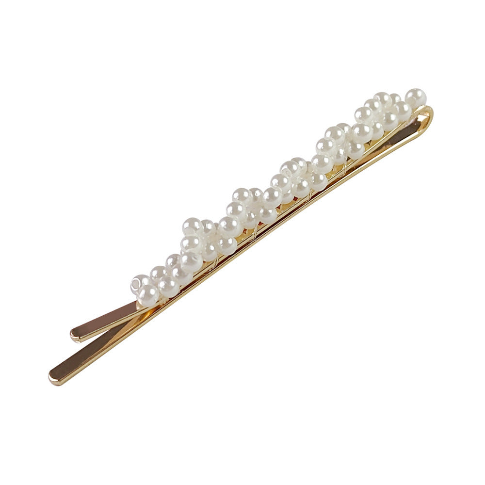 Popular Best Hair Accessories Pearl Barrettes Updo BB Clip Shredded Hairpin Fishing Thread Hand-woven Hair Clip Bang Side Clip