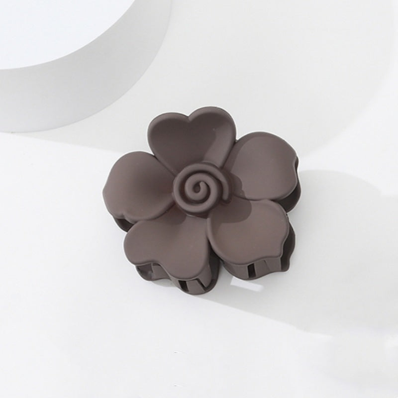 Dark Coffee Color Ladies Hairpin Temperament Pure Color Hair Jaw Clip