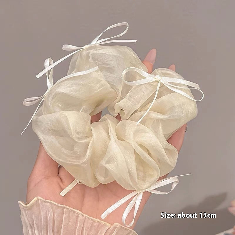 Summer Super Fairy Sweet Lace Large Intestine Hair Ring