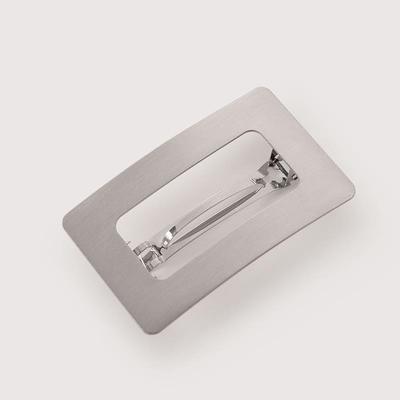Geometric Metal Brushed Barrettes Spring Clip