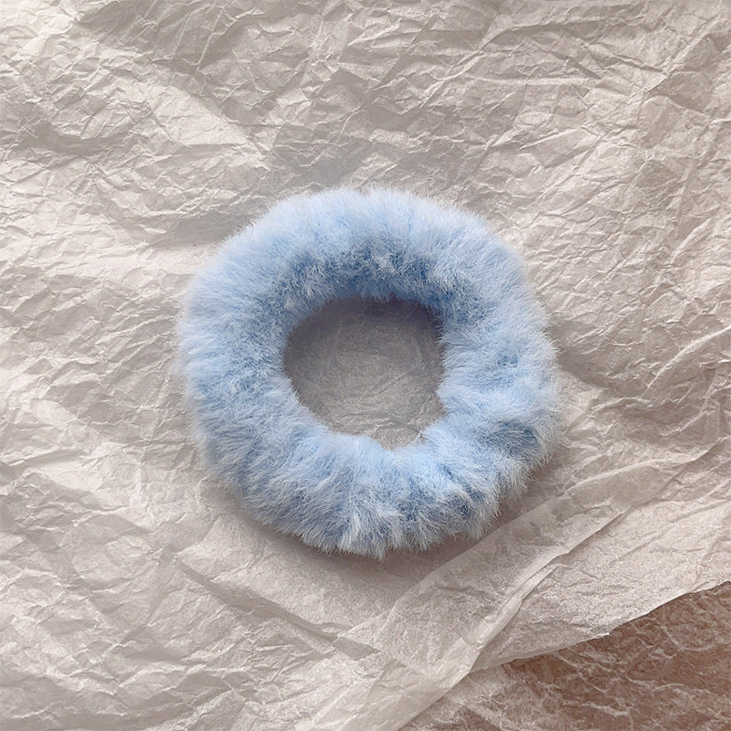 Cute Plush Intestine Hair Ring  Scrunchies  Girls' Hair Accessories