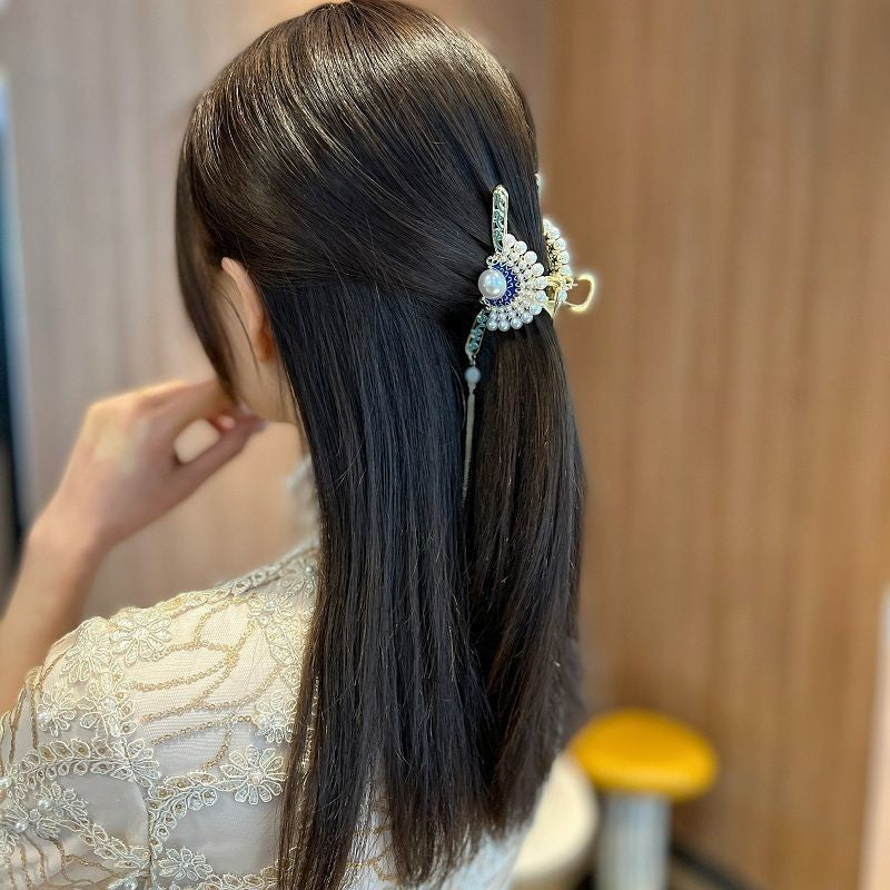 Best Classical Orchid Flowing Copper Alloy Su Grip Clip Hair Accessories