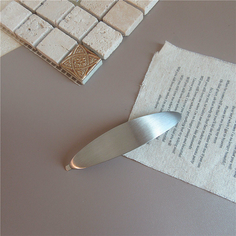 Korea Chic Cold Wind Graceful Geometric Square Metal Barrettes