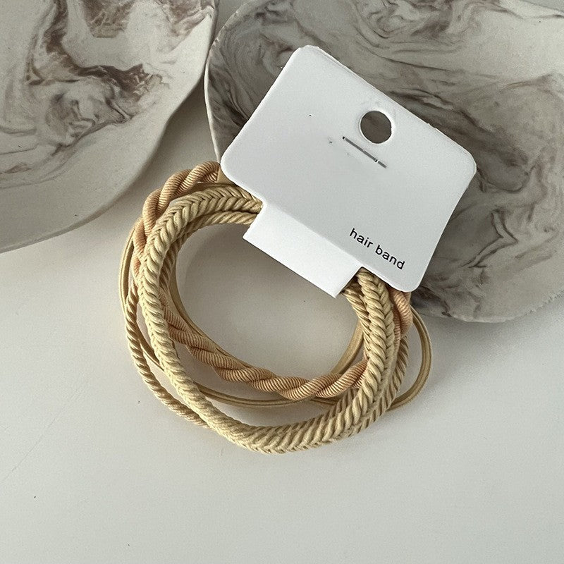 High Elastic Hair Band Simple Color Hair Ring