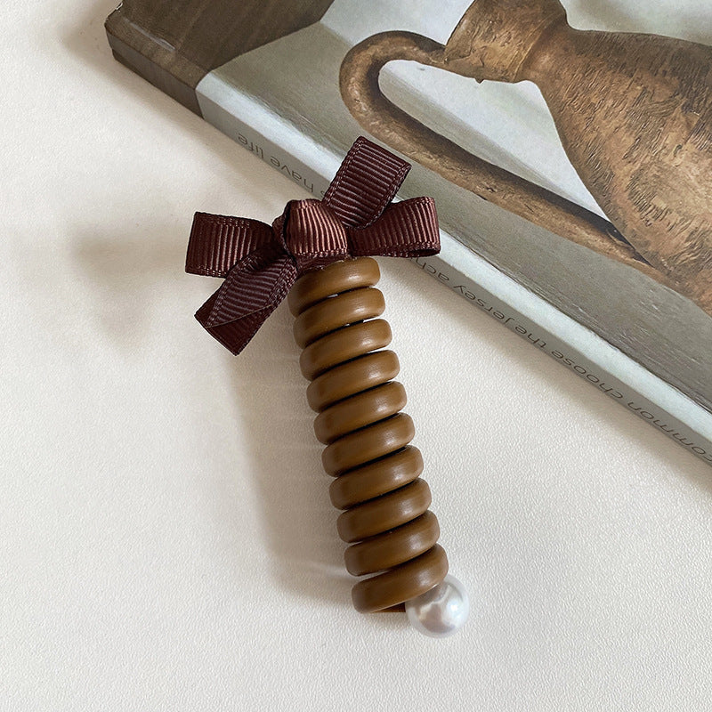Bow Straight Phone Line Hair Ring Hair Braiding Artifact